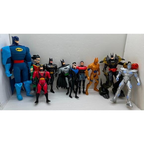 Lot of 10 Vintage Batman Action Figure Toy Collection 1990's (Lot 2) - Picture 1 of 3